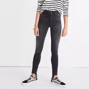 MADEWELL 10" High-Rise Skinny Jeans: Step-Hem